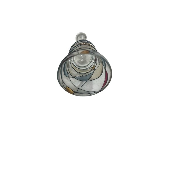 Vintage PartyLite Mosaic Calypso Bell Stained Glass Candle Snuffer - Picture 6 of 9